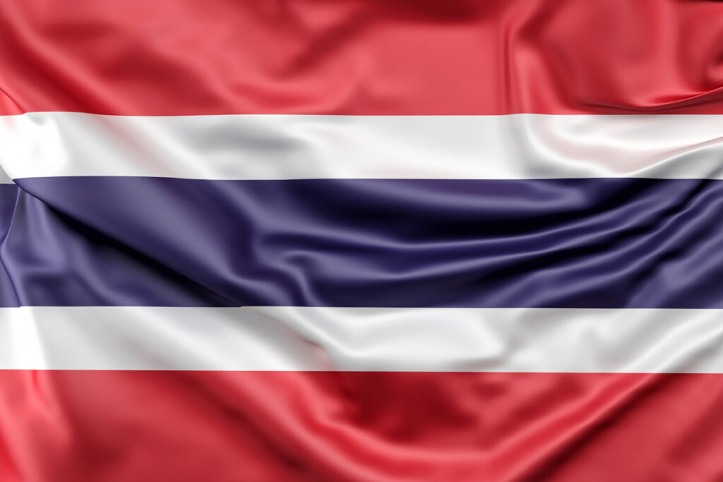 le drapeau de la thaïlande