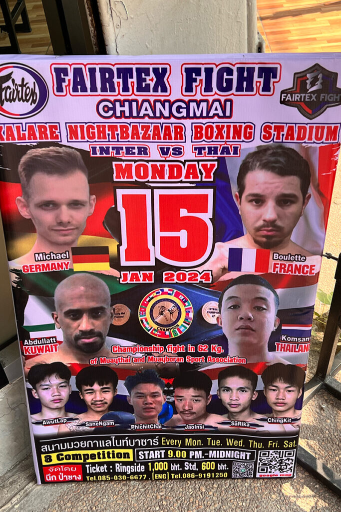match boxe Chiang Mai 2024